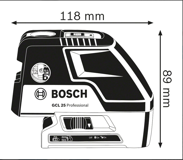 NIVEL LÁSER BOSCH COMBINADO GCL 25 - 8