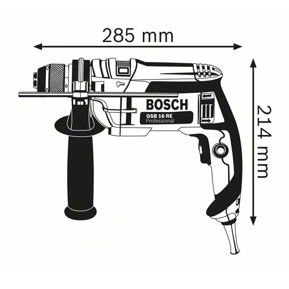 TALADRO PERCUTOR BOSCH MODEL GSB 16 RE - 750W - 2