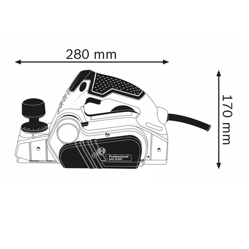 CEPILLO BOSCH MODEL GHO 26-82 D 710W - 2
