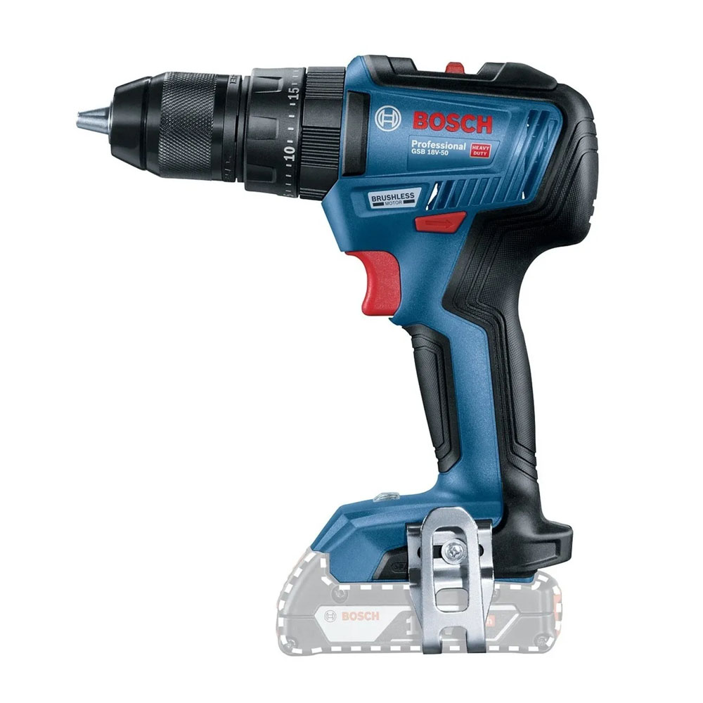 TALADRO BOSCH GSB 18V-50 + LLAVE IMPACTO GDX 18V-200 + 2BAT - 1