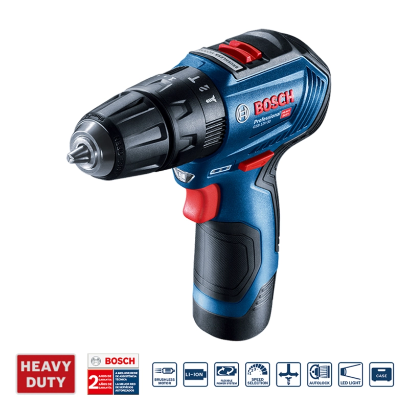 TALADRO PERCUTOR BOSCH GSB 12V-30 12V - 2