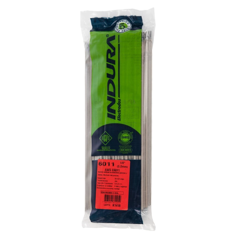 SOLDADURA INDURA 6011 1/8' INDURA BOLSA 5 KG - 1