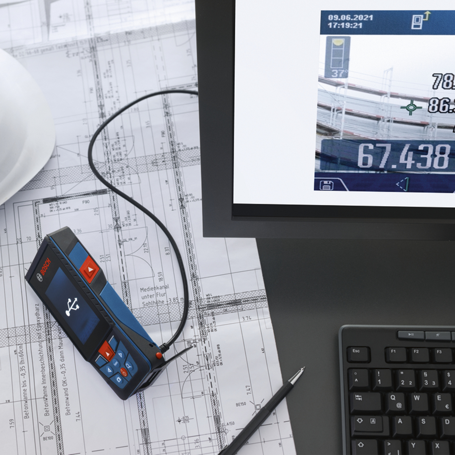 MEDIDOR BOSCH LÁSER GLM 150-27 C ALCANCE 150M CON BLUETOOTH - 5