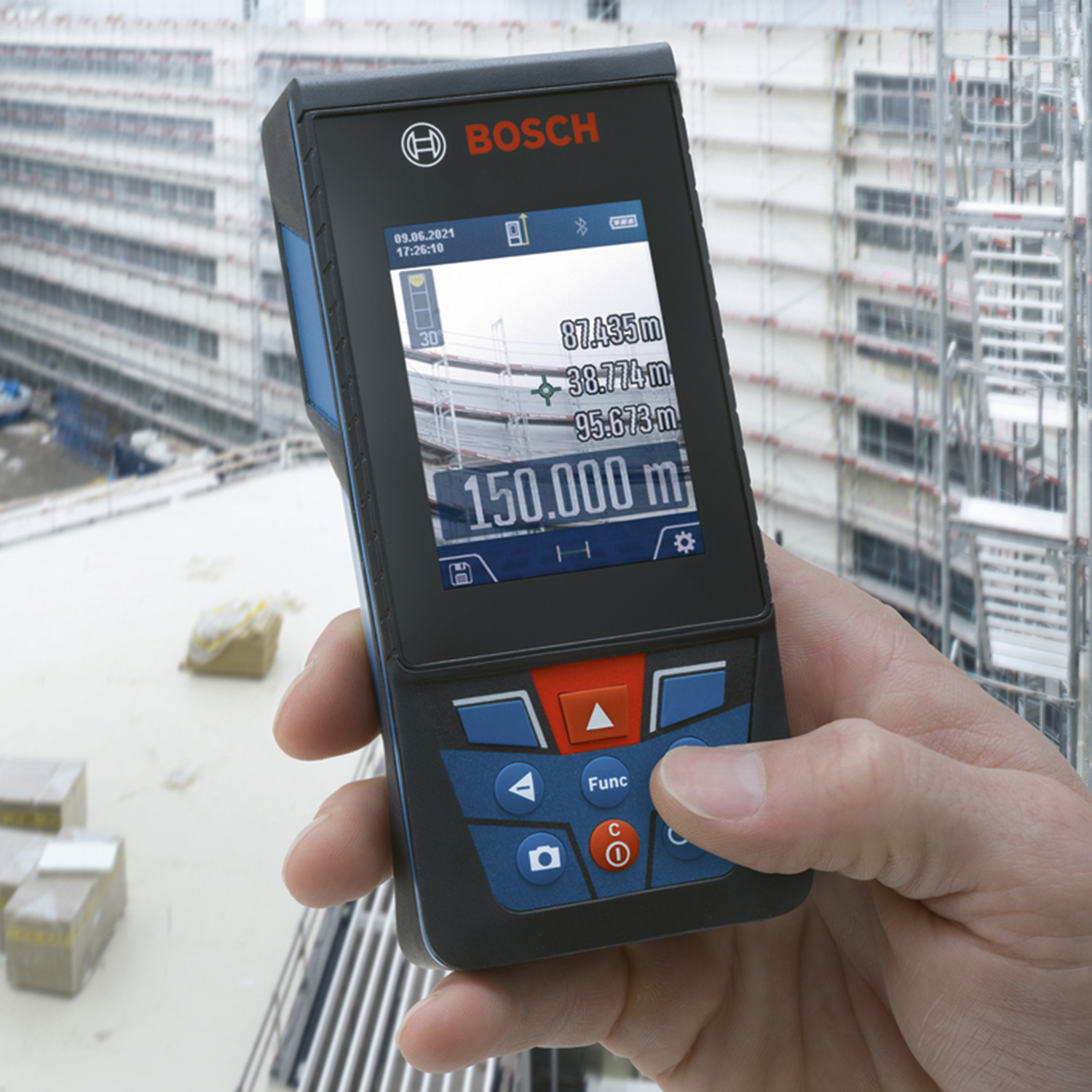 MEDIDOR BOSCH LÁSER GLM 150-27 C ALCANCE 150M CON BLUETOOTH - 8