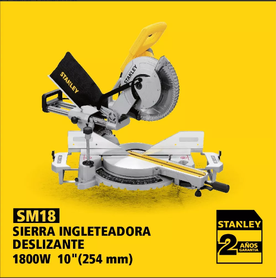 INGLETEADORA TELESCOPICA STANLEY 10 1800W INC.1 DISCO 10 - 5