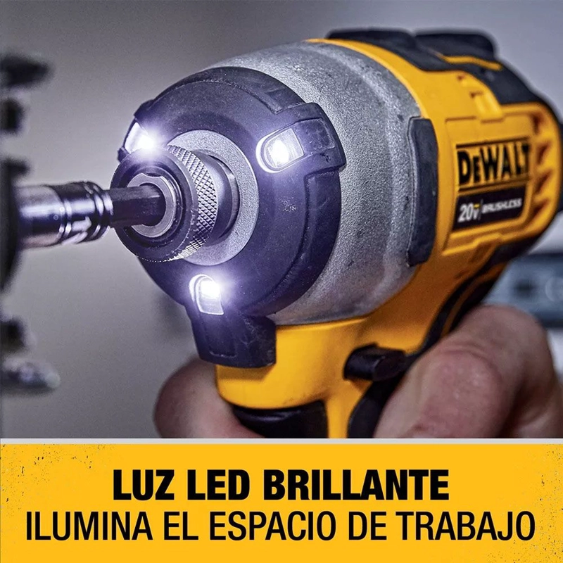 ATORNILLADOR DEWALT IMPACTO INAL. ATOMIC 20 V DCF809D2-B2 - 2