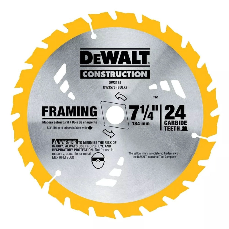 KIT SIERRA CIRCULAR DEWALT INAL. 71/4' 60V + 2 BAT 6A+CARG. - 5