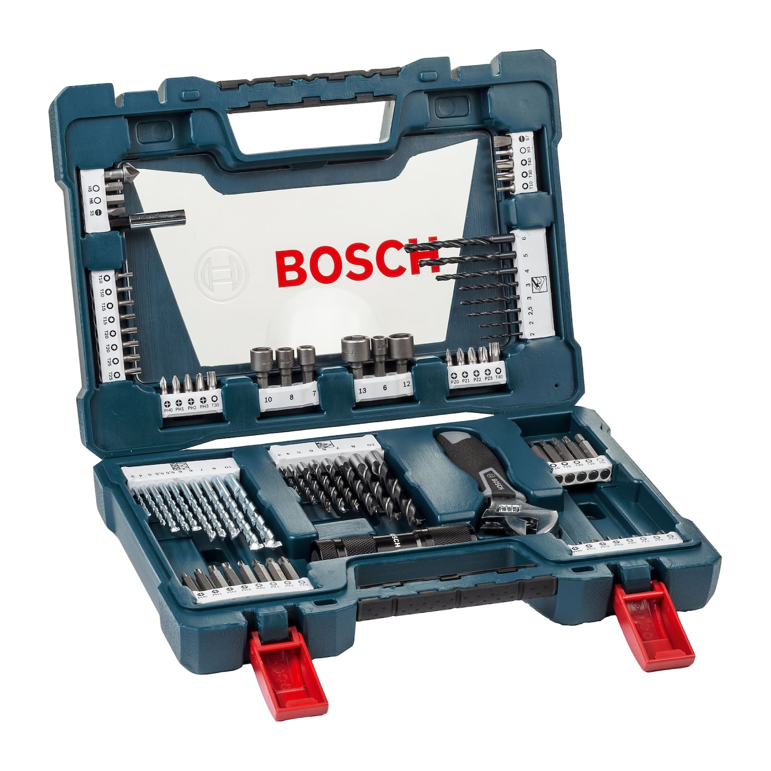 MALETÍN BOSCH V-LINE 83 UNIDADES PARA TALADRAR Y ATORNILLAR - 1