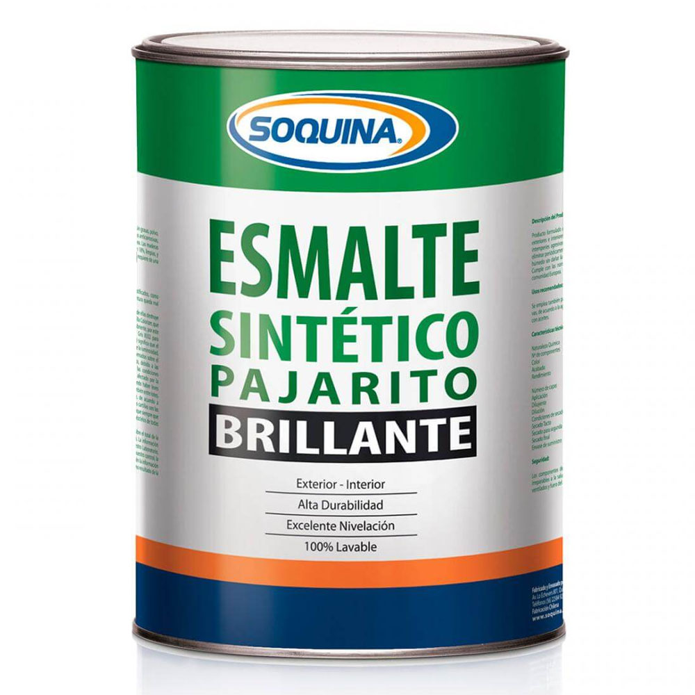 ESMALTE SOQUINA 20007601 SINTETICO AMARILLO REY PAJARITO GL - 1