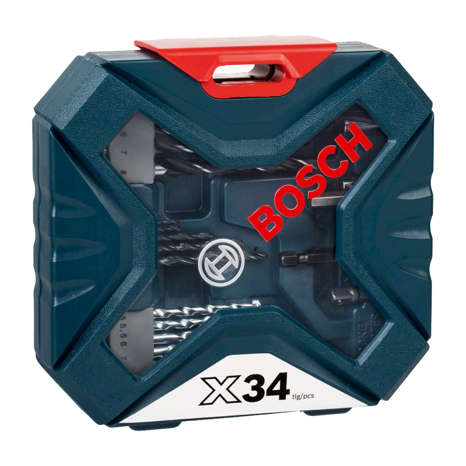 MALETÍN BOSCH X-LINE 34 UNIDADES TALADRAR Y ATORNILLAR AZUL - 2