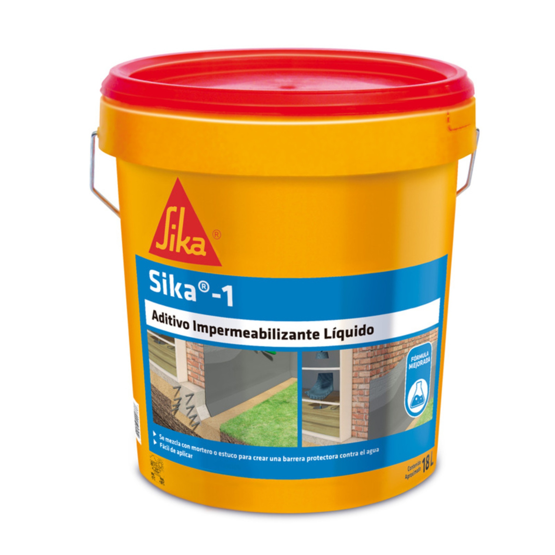 IMPERMEABILIZANTE SIKA 1 TINETA 18 KG 1101241 - 1
