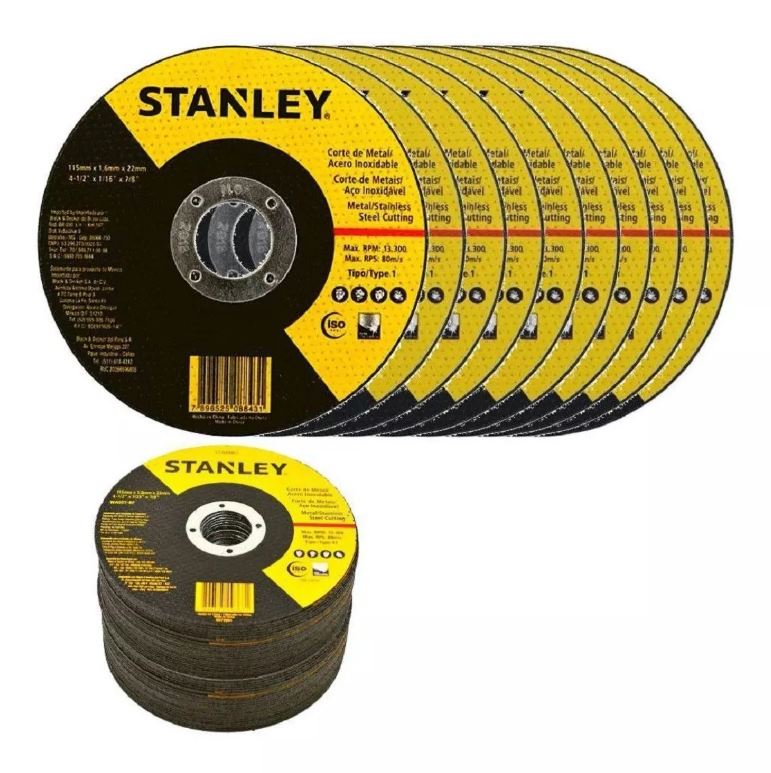 PACK STANLEY 25UND DISCO CORTE 4 1/2 X 1.0 MM - 1