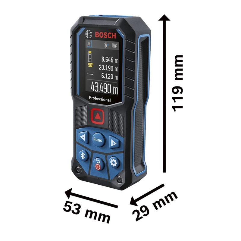 MEDIDOR LASER BOSCH GLM 50-27 C, 50 METROS, CON BLUETOOTH - 5