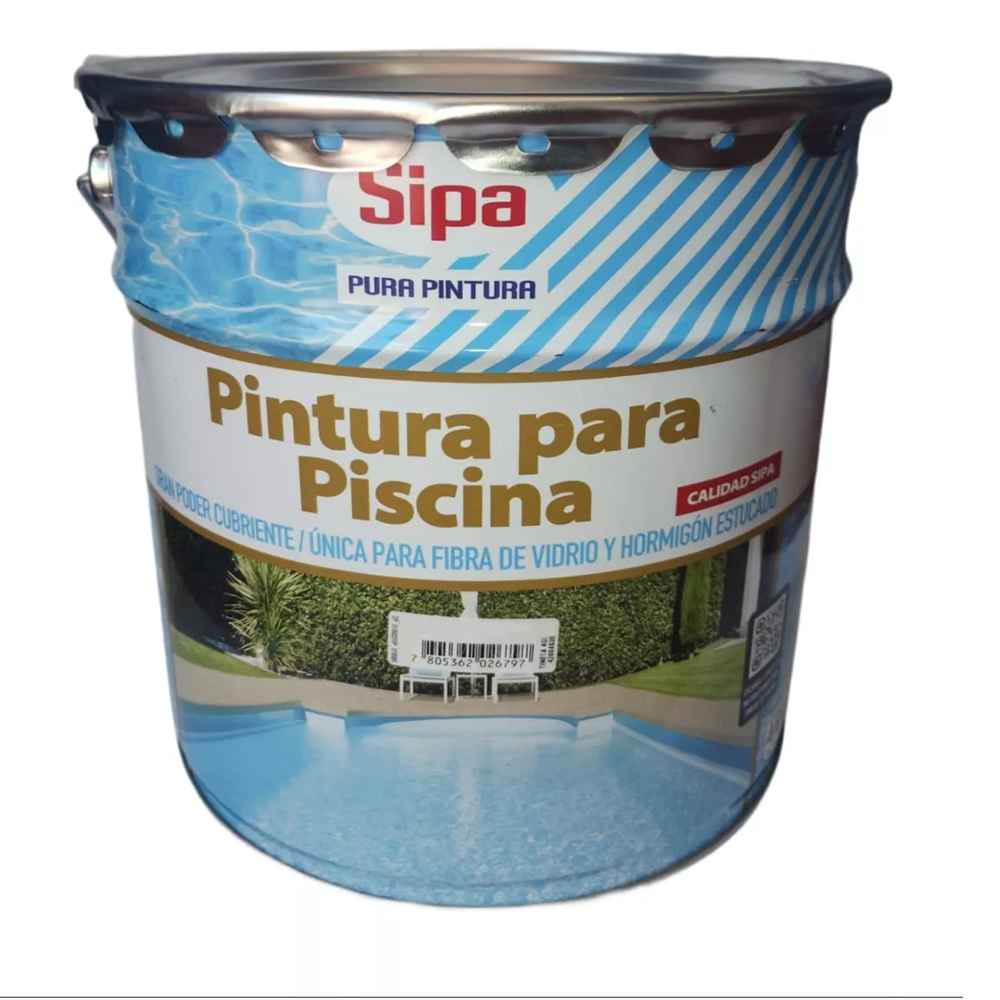 SIPALAC PINTURA PISCINA CELESTE 4GALON MOD: 42604630 - 1