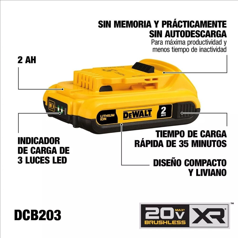 LLAVE IMPACTO ATOMIC DEWALT 20V MAX 1/2' - 4