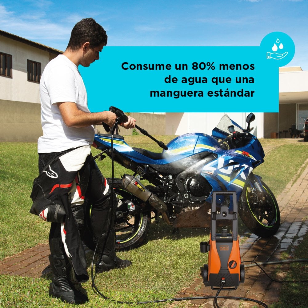 HIDROLAVADORA ALTA PRESIÓN DE 1512 PSI 1400W BLACK+DECKER - 4