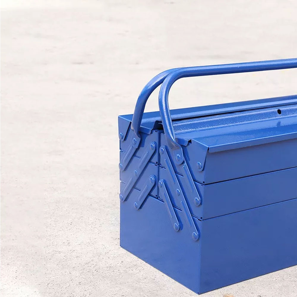 CAJA HERRAMIENTAS TRAMONTINA PORTA HERRAMIENTAS METAL 5 CAJONES AZUL 30 X 50 CM - 3