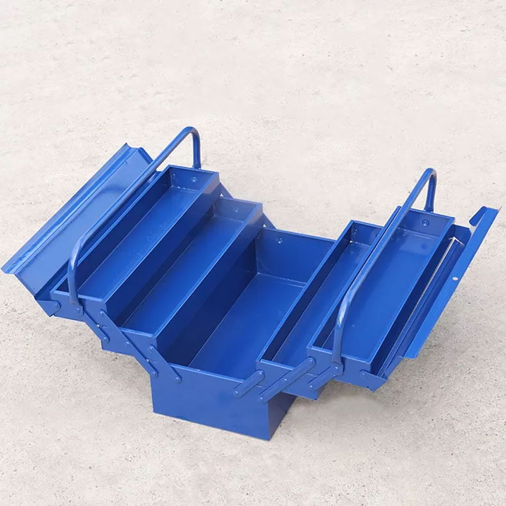 CAJA HERRAMIENTAS TRAMONTINA PORTA HERRAMIENTAS METAL 5 CAJONES AZUL 30 X 50 CM - 4