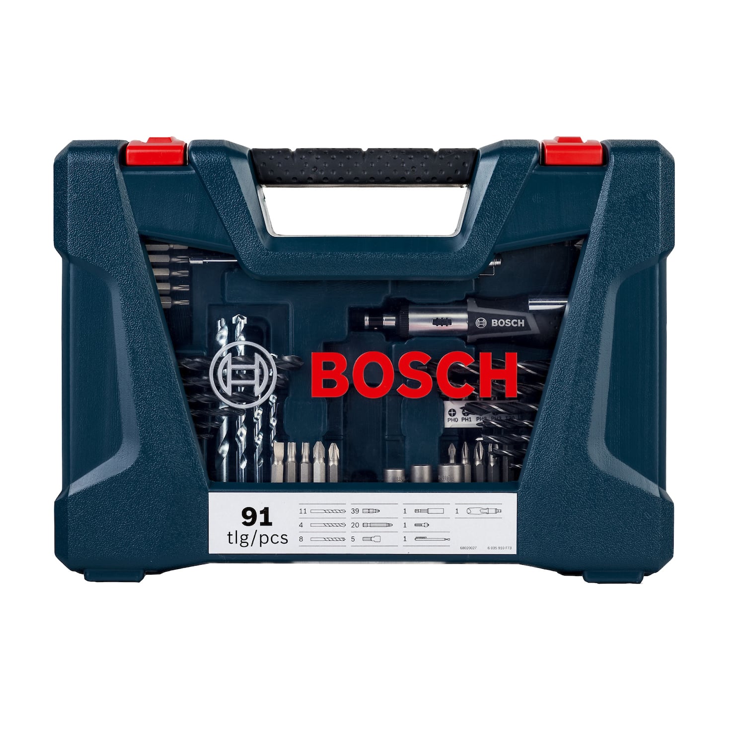 MALETÍN BOSCH V-LINE 91 UNIDADES PARA TALADRAR Y ATORNILLAR - 3
