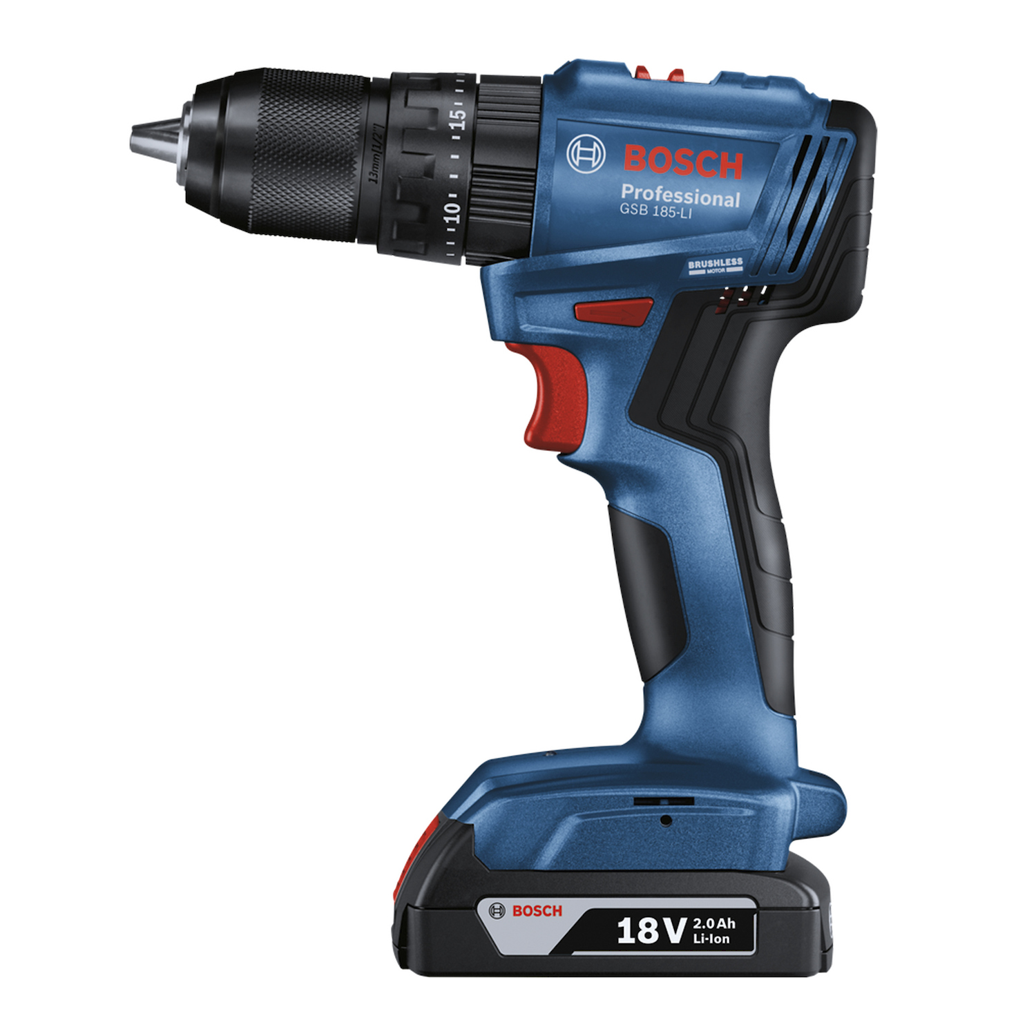 TALADRO PERCUTOR INALAMBRICO GSB 185-LI BOSCH 2 BAT+CARG+ACC - 2
