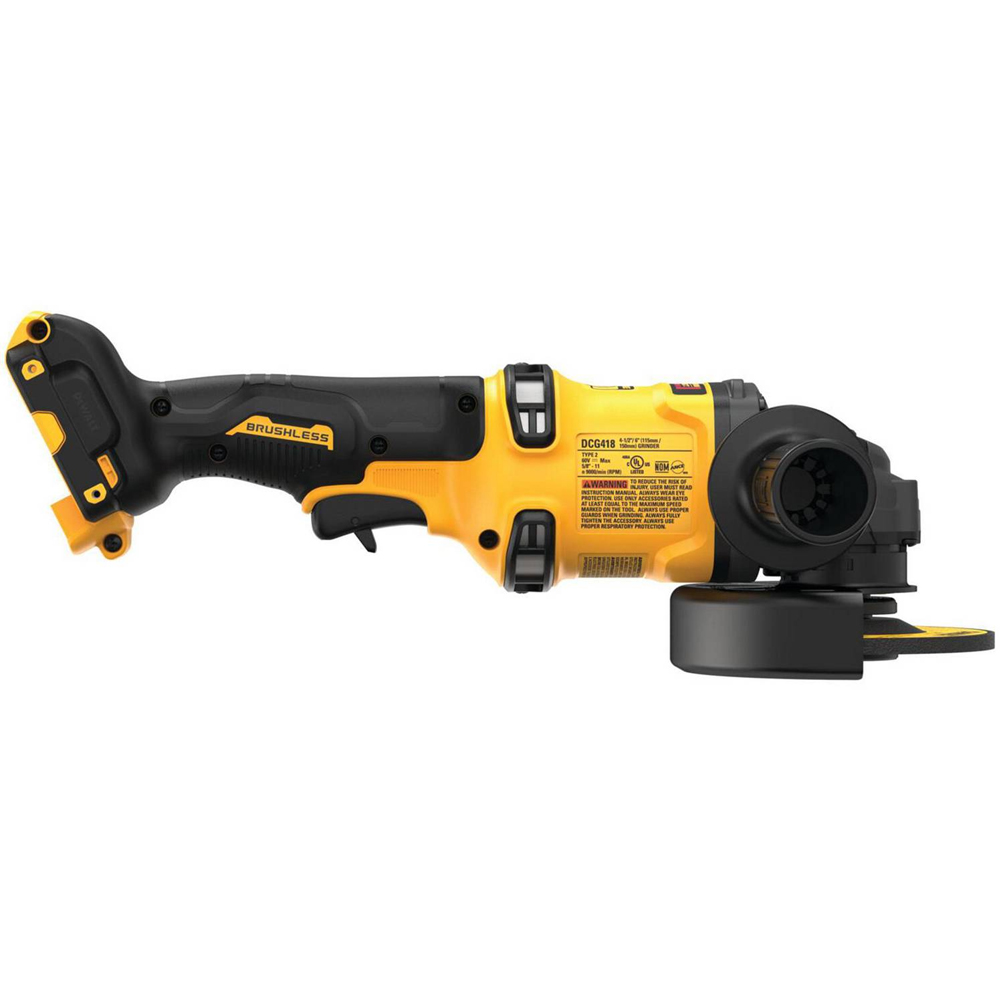 ESMERIL ANGULAR 4 1/2 60V DEWALT FLEXVOLT MOD: DCG418B-B2 - 4