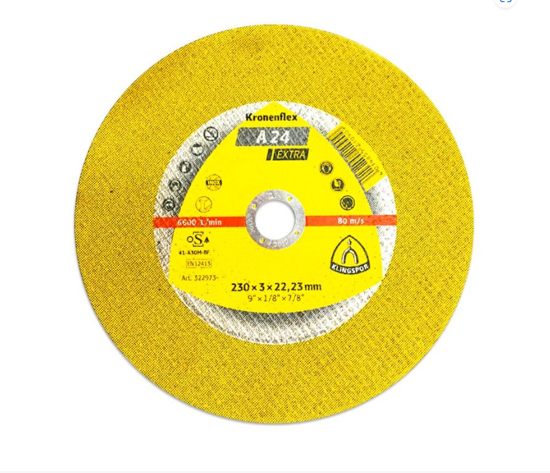 DISCO CORTE METAL 9' KLINGSPOR A-24 EXTRA 25 UNIDADES - 2