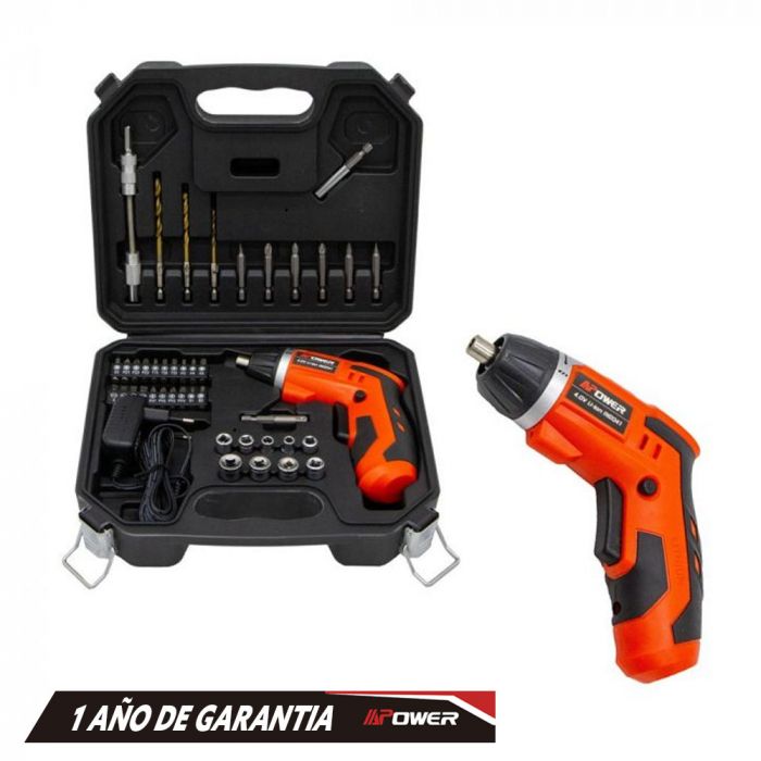 ATORNILLADOR INALAMBRICO 4V BAT INTERNA 1.3AH +42ACCS+MALETA - 1