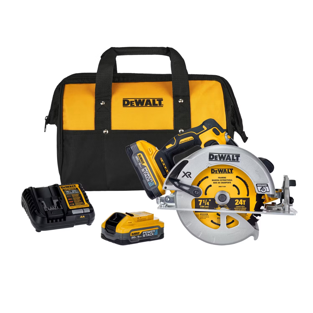 KIT SIERRA CIRCULAR 7-1/4' DEWALT 20V+2 BAT MOD: DCS570H2-B2 - 1