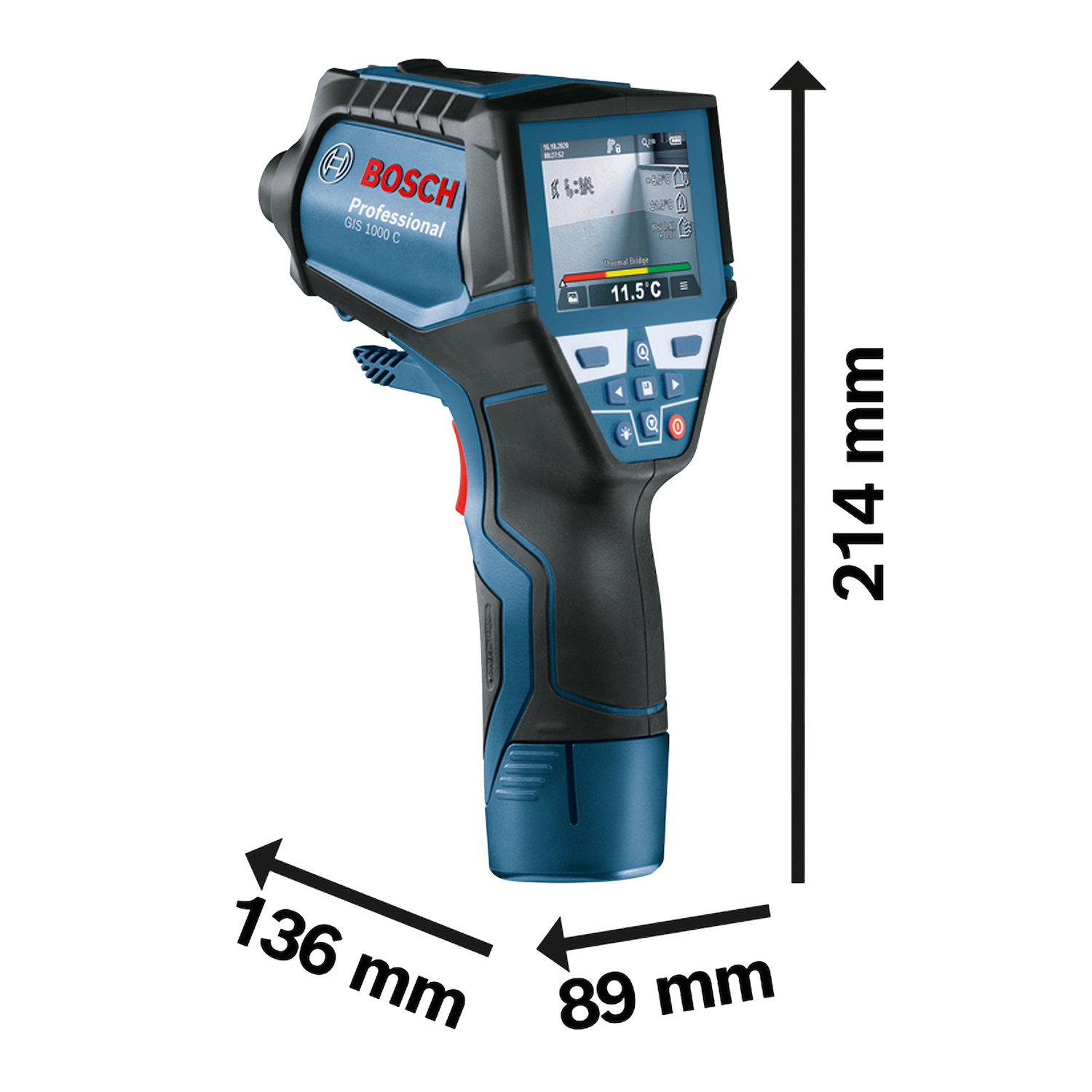 TERMODETECTOR BOSCH PROFESIONAL INFRARROJO MOD: GIS1000C - 3