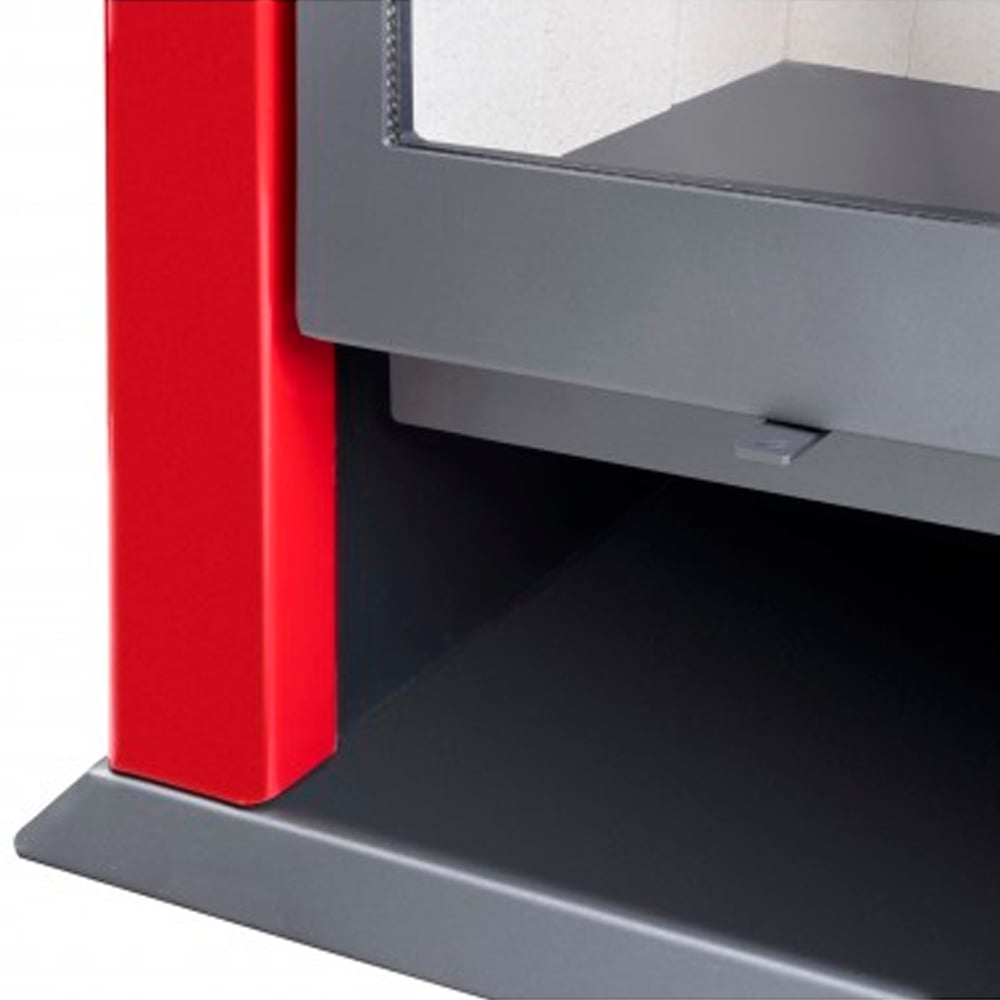 ESTUFA A LEÑA CLASSIC 500 ROJO ITALIANO AMESTI + KIT - 2
