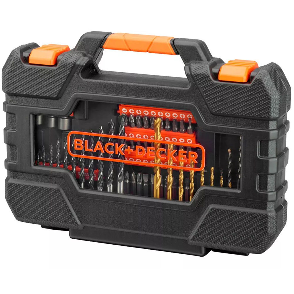 SET BLACK & DECKER ATORNILLAR Y PERFORAR B&D 104 PIEZAS MOD: A7230-XJ 10 X 10 CM - 6