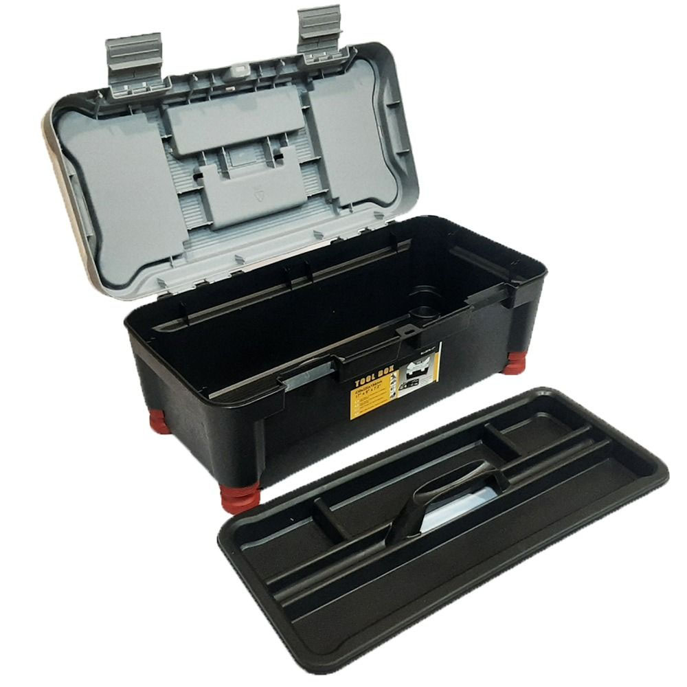 CAJA HERRAMIENTAS TOOL BOX 14'' CON BANDEJA ORGANIZADORA 35.5 X 18 CM - 3