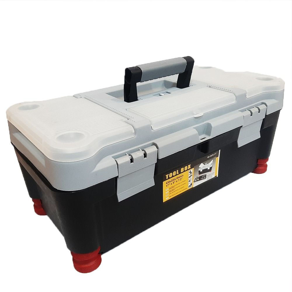 CAJA HERRAMIENTAS TOOL BOX 17' CON BANDEJA ORGANIZADORA 43 X 22 CM - 1