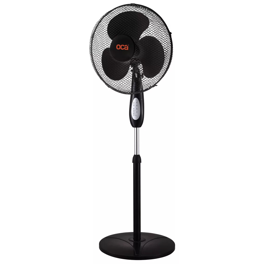 GENÉRICO VENTILADOR PEDESTAL 16' C/C REMOTO EN COLOR NEGRO MOD: FS40ET-ROUND