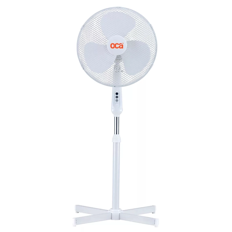 GENÉRICO VENTILADOR DE PEDESTAL 16' S/C REMOTO EN COLOR BLANCO MOD: RD-40AII