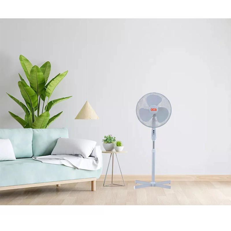 VENTILADOR DE PEDESTAL 16' S/C REMOTO EN COLOR BLANCO MOD: RD-40AII - 3