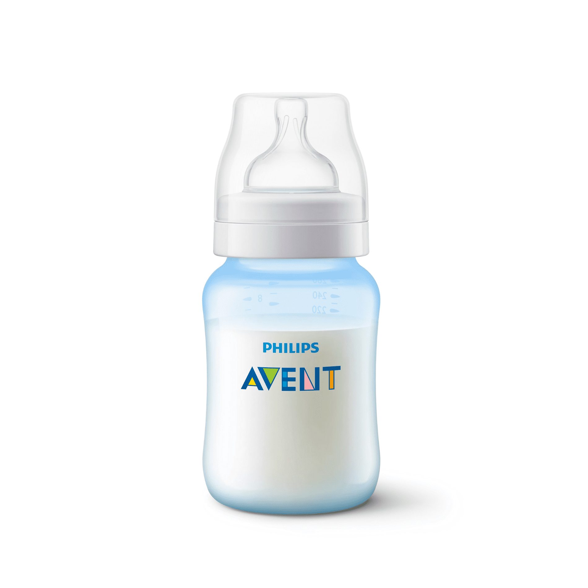 SET AVENT MAMADERA ANTI-COLIC 125 ML+260ML+330 ML BLUE AZUL BEBE - 3