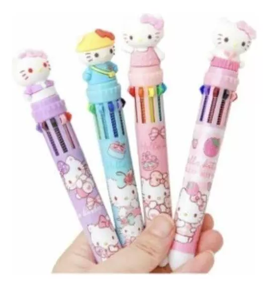 BOLÍGRAFO HELLO KITTY 10 COLORES - 2