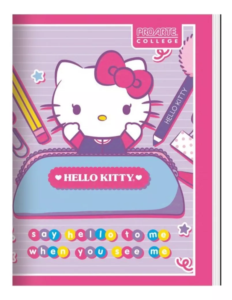 PACK 8 CUADERNOS COLLEGE HELLO KITTY - 1