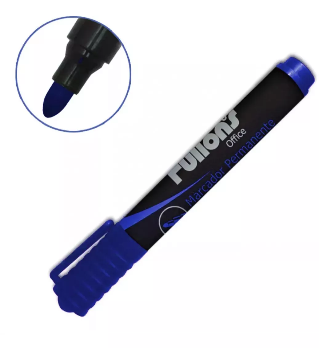 MARCADOR FULTONS PUNTA REDONDA AZUL X 12 - 1