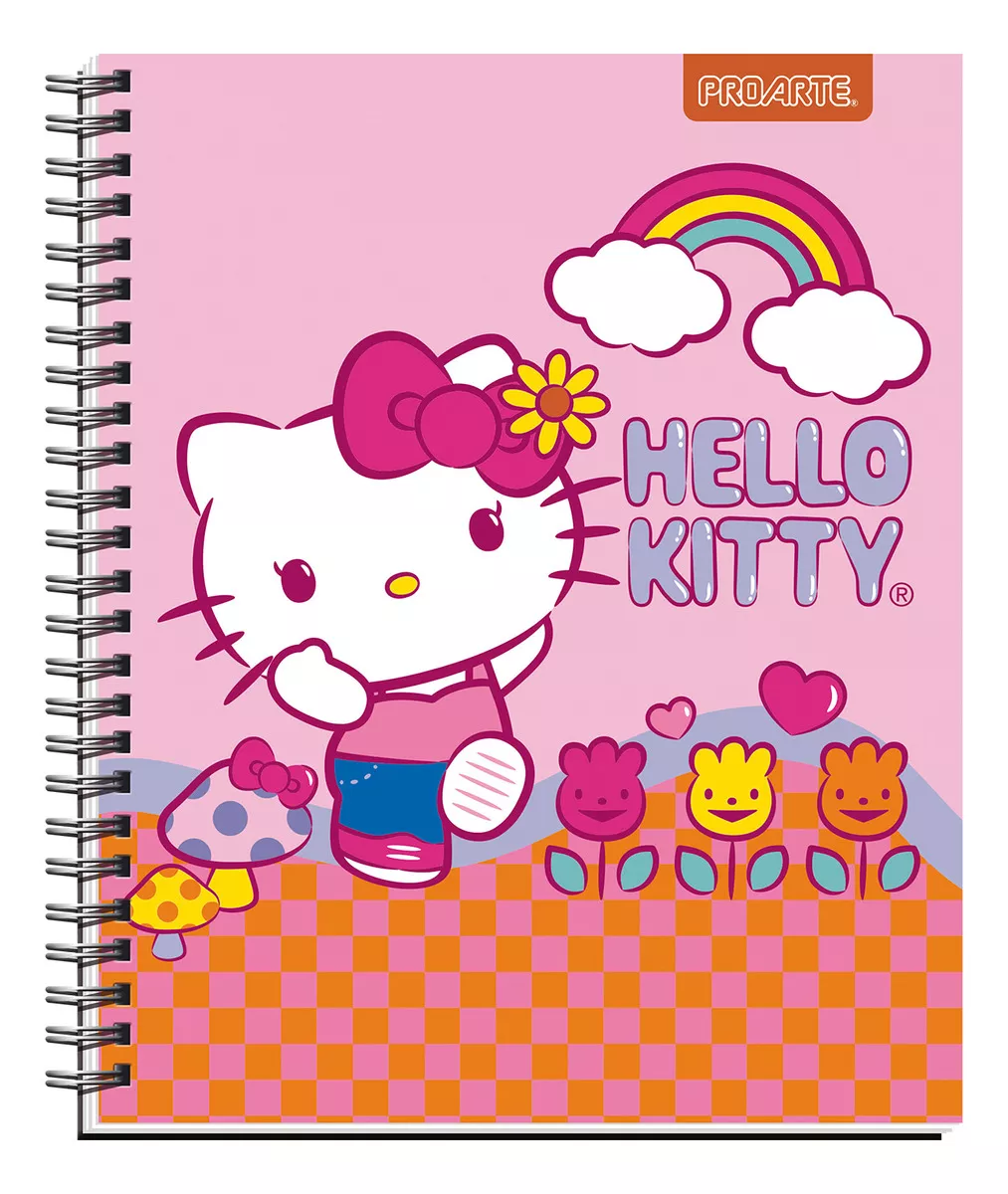 PACK 10 CUADERNOS UNIVERSITARIOS HELLO KITTY PROARTE 7MM - 2