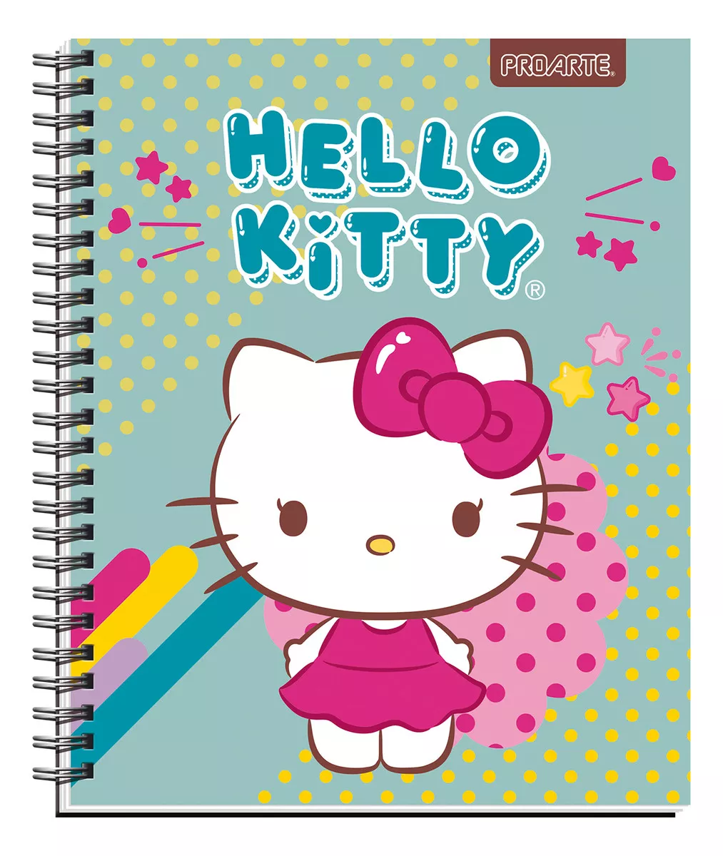 PACK 10 CUADERNOS UNIVERSITARIOS HELLO KITTY PROARTE 7MM - 3