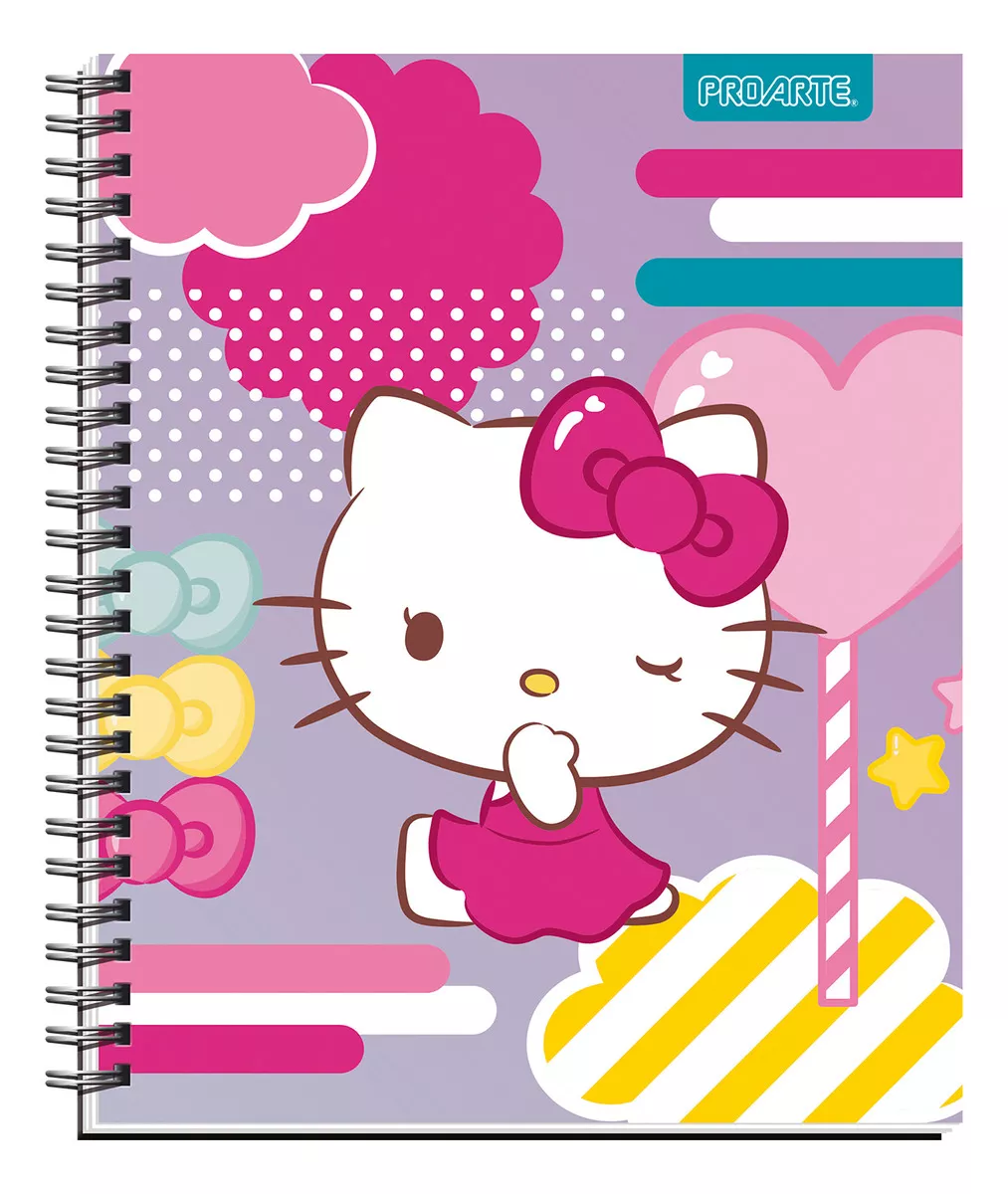 PACK 10 CUADERNOS UNIVERSITARIOS HELLO KITTY PROARTE 7MM - 4