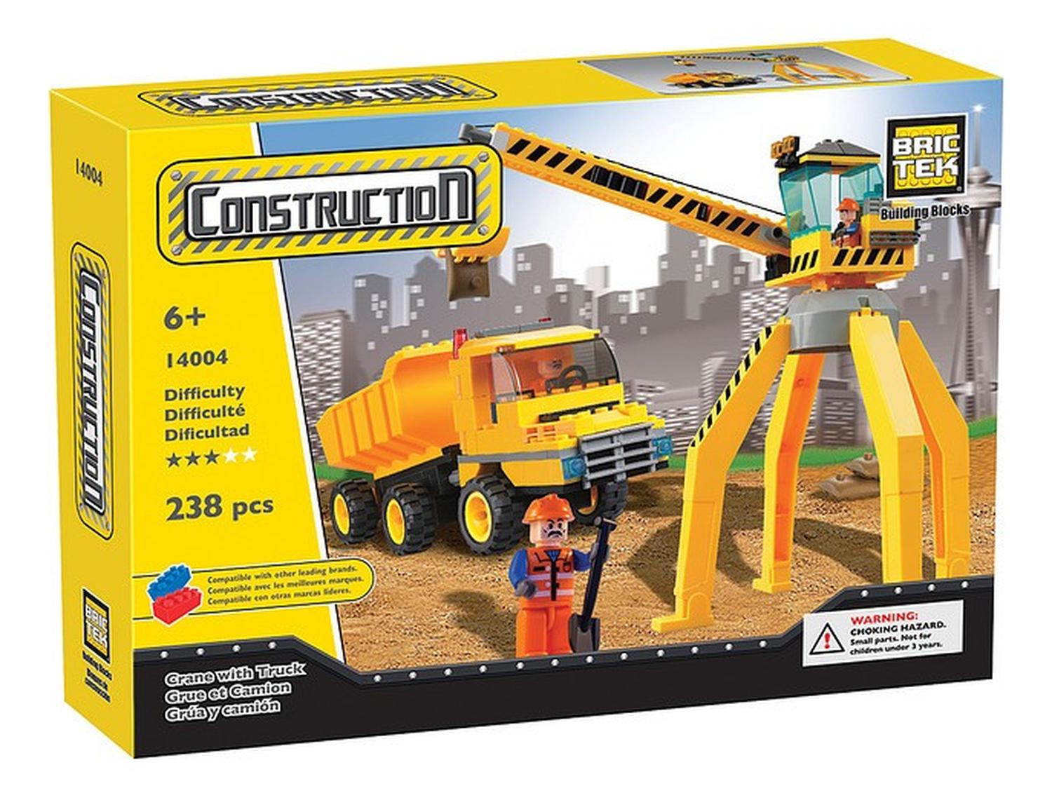 BRICTEK BLOQUES CONSTRUCCIÓN GRÚA Y CAMIÓN 238 PIEZAS - 2