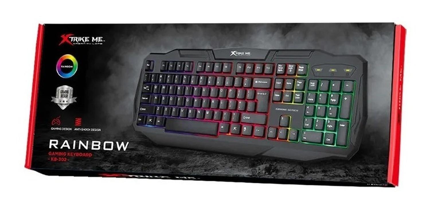 TECLADO GAMER RGB RAINBOW XTRIKEME KB-302 - 3