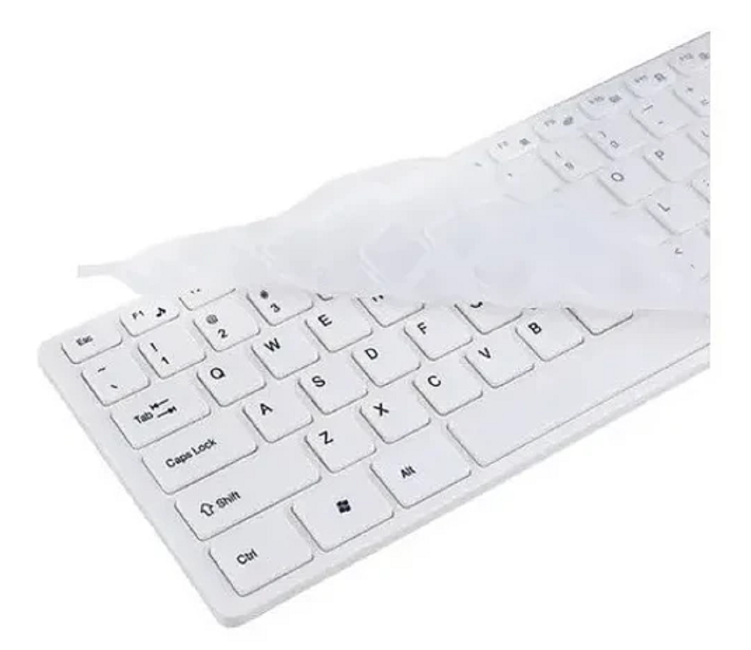 TECLADO MOUSE DM BLANCO K-06 ANTIDERRAME - 4