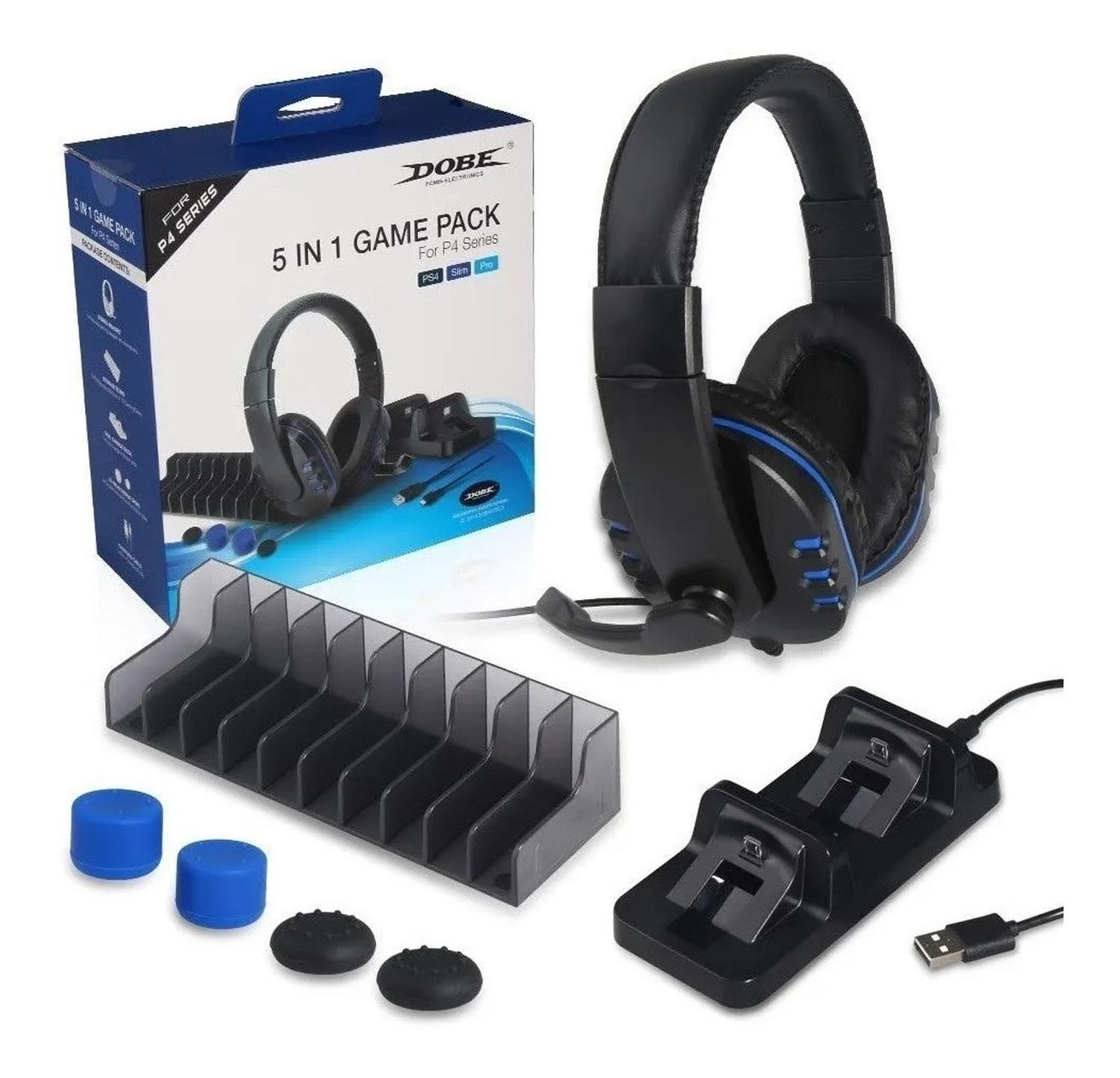 DOBE SET GAMER 5EN1 DOBE HEADSET PS4 SERIES