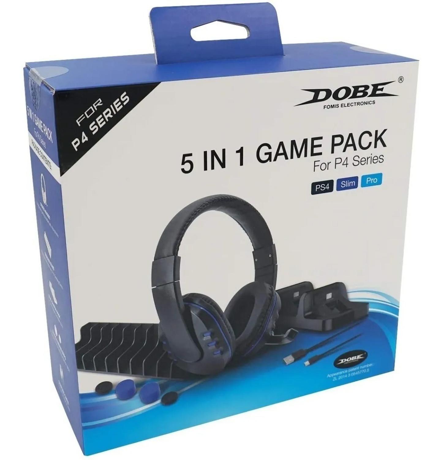 SET GAMER 5EN1 DOBE HEADSET PS4 SERIES - 2