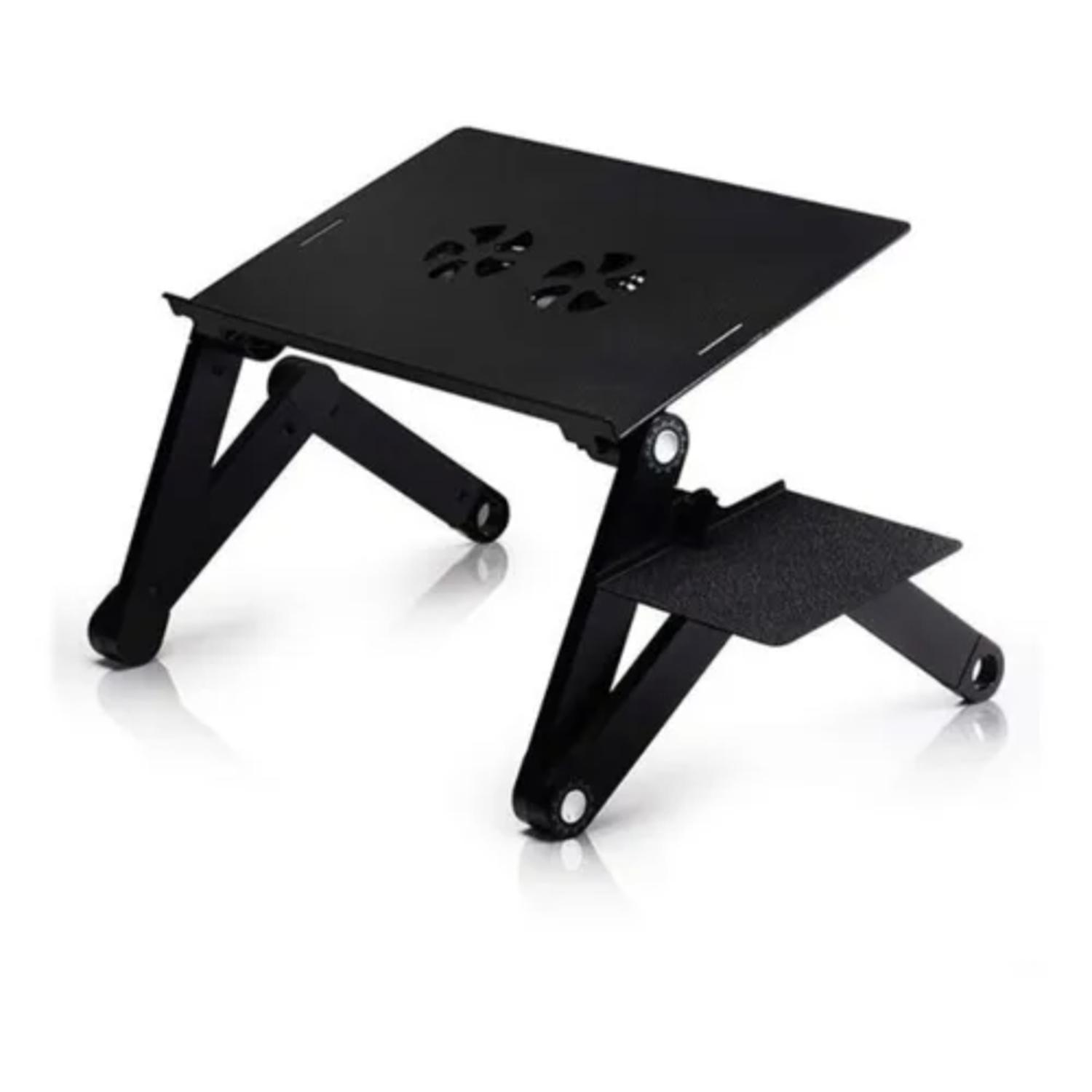MESA PARA NOTEBOOK PLEGABLE CON VENTILADOR Y MOUSEPAD - 2