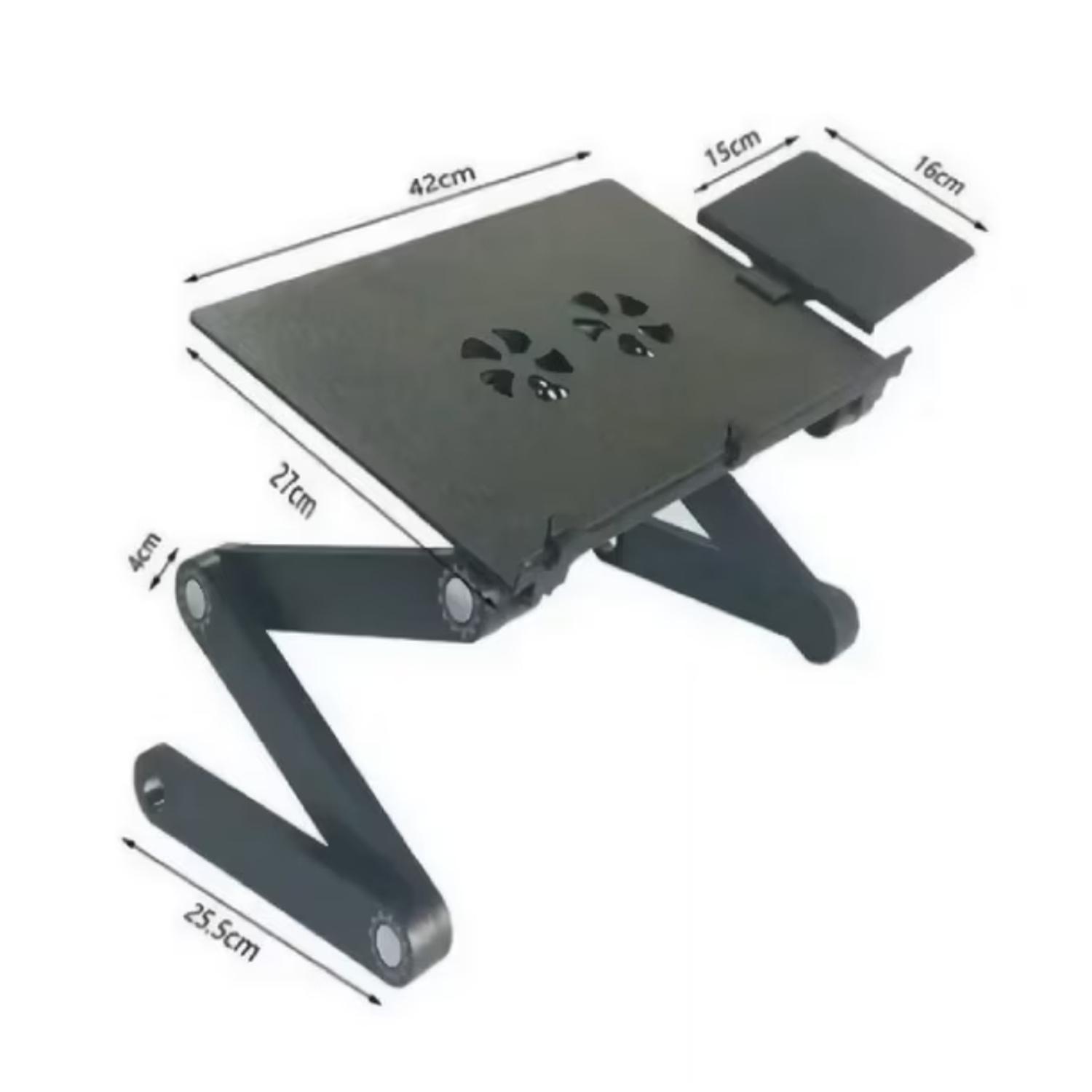 MESA PARA NOTEBOOK PLEGABLE CON VENTILADOR Y MOUSEPAD - 4